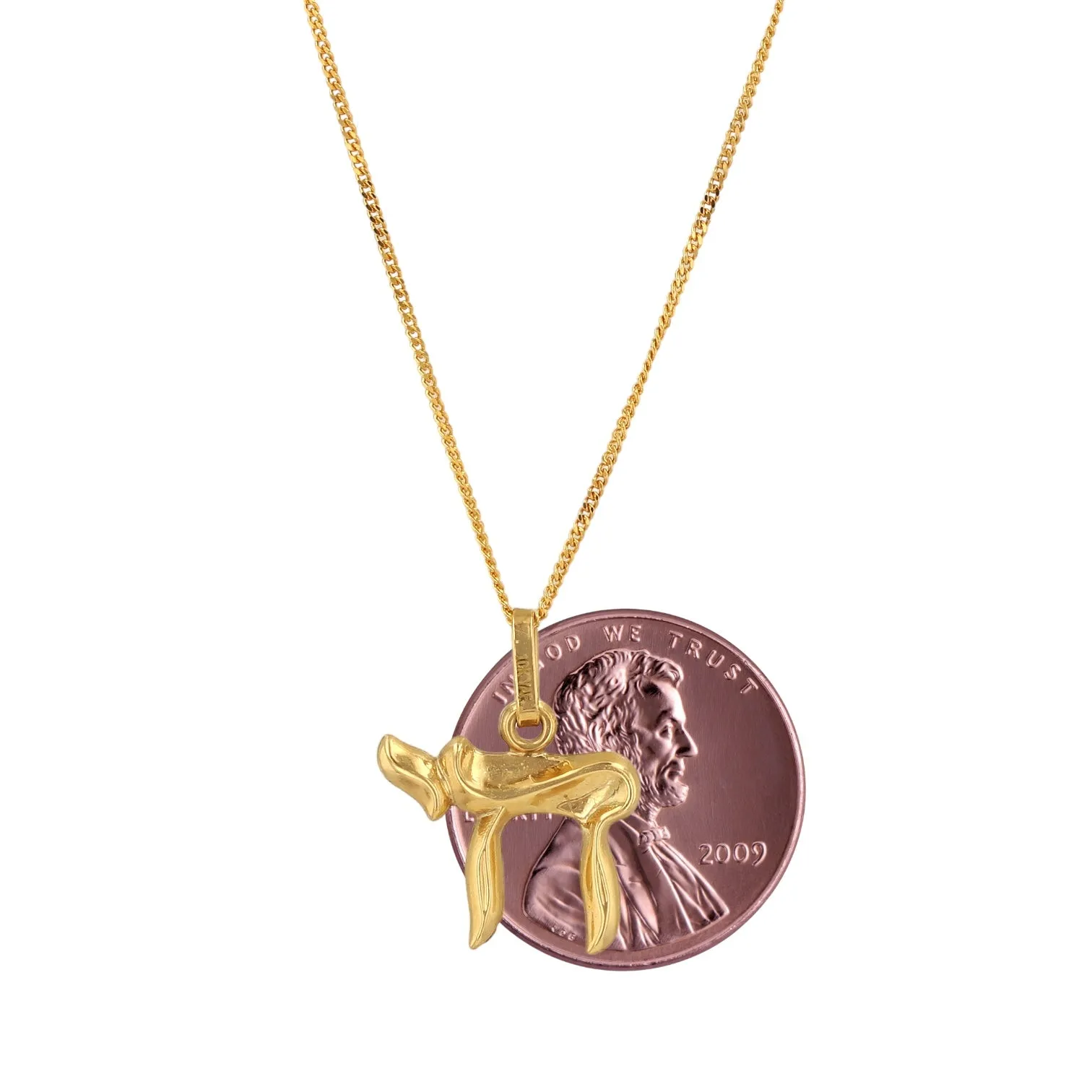 10K Yellow Gold Hai Pendant and chain set