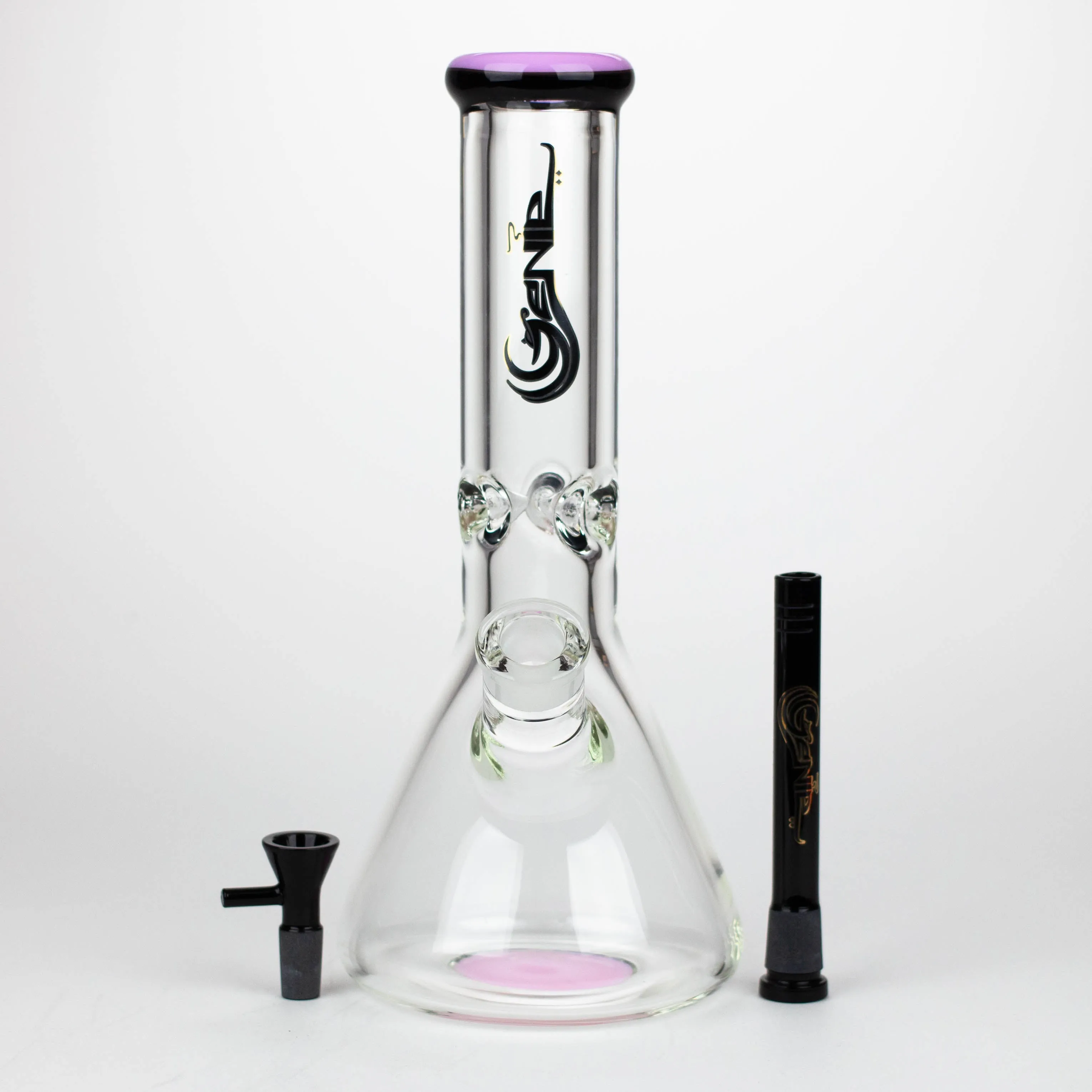 12" Classic beaker glass water bong