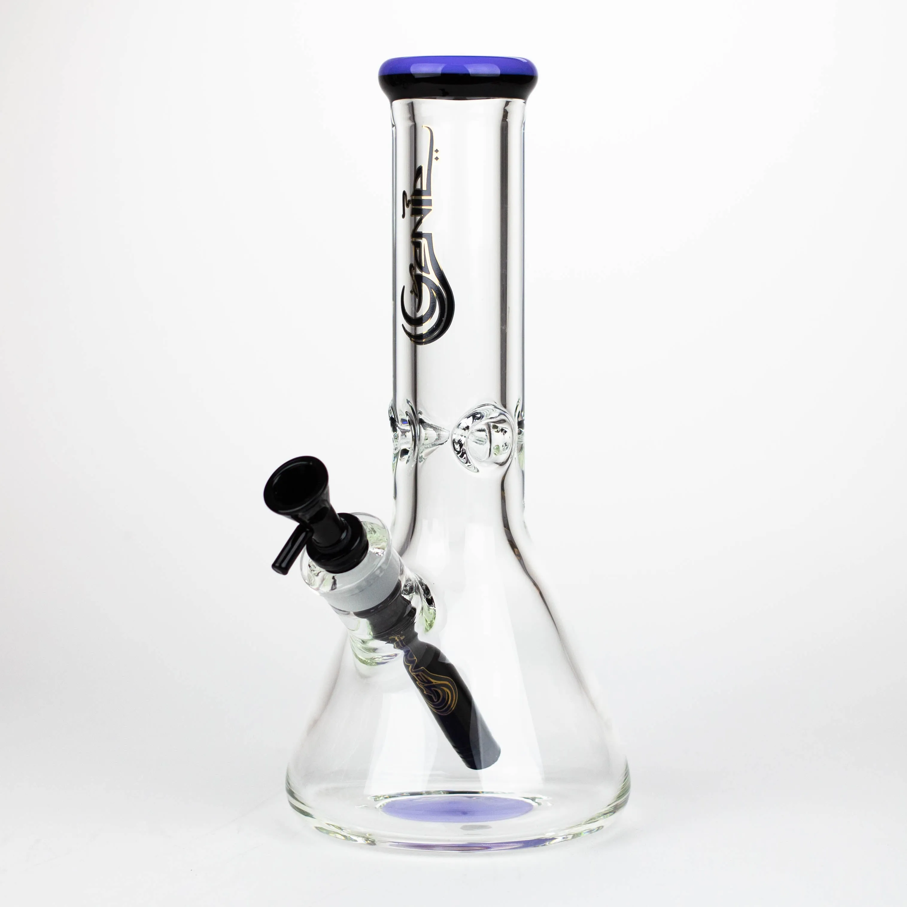 12" Classic beaker glass water bong