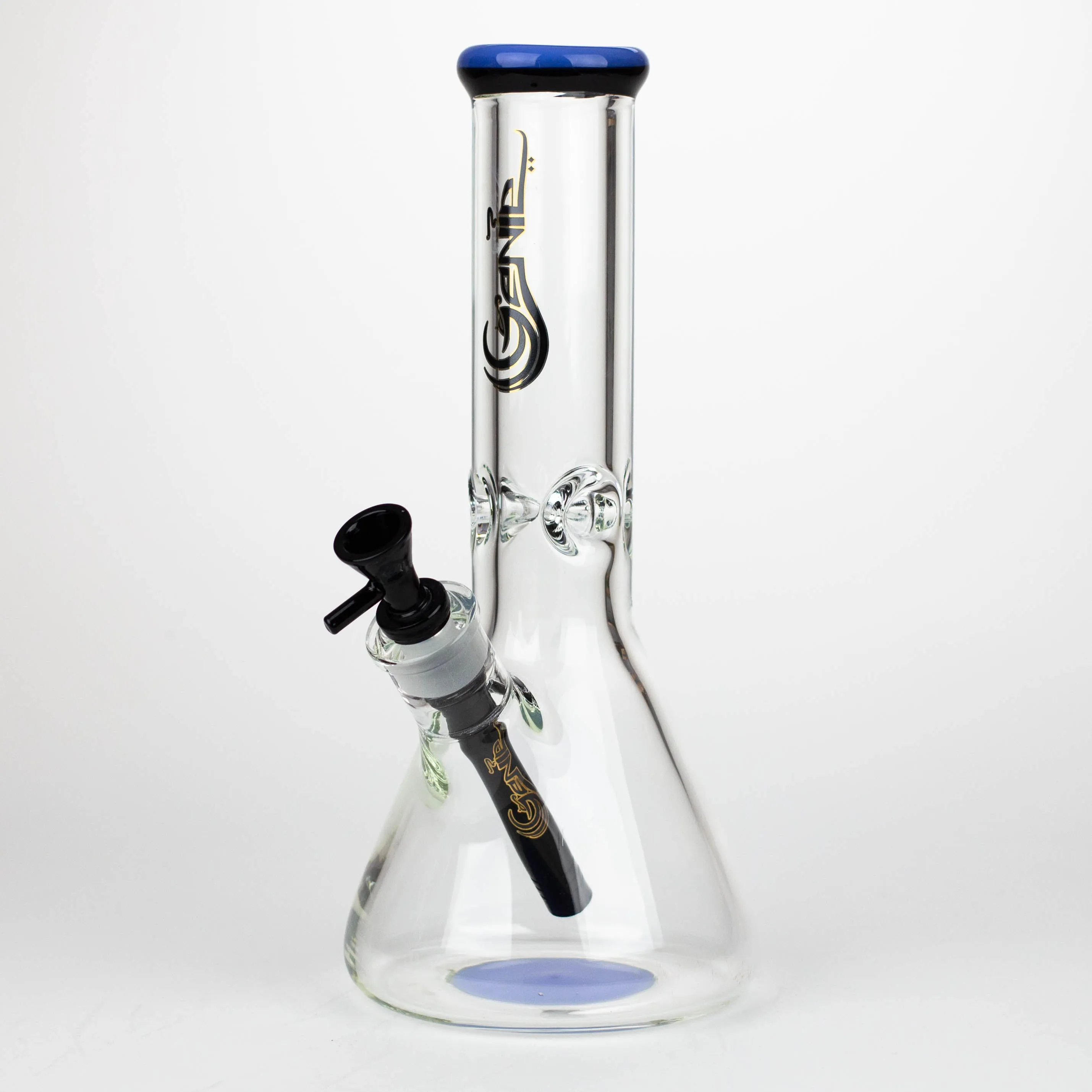 12" Classic beaker glass water bong