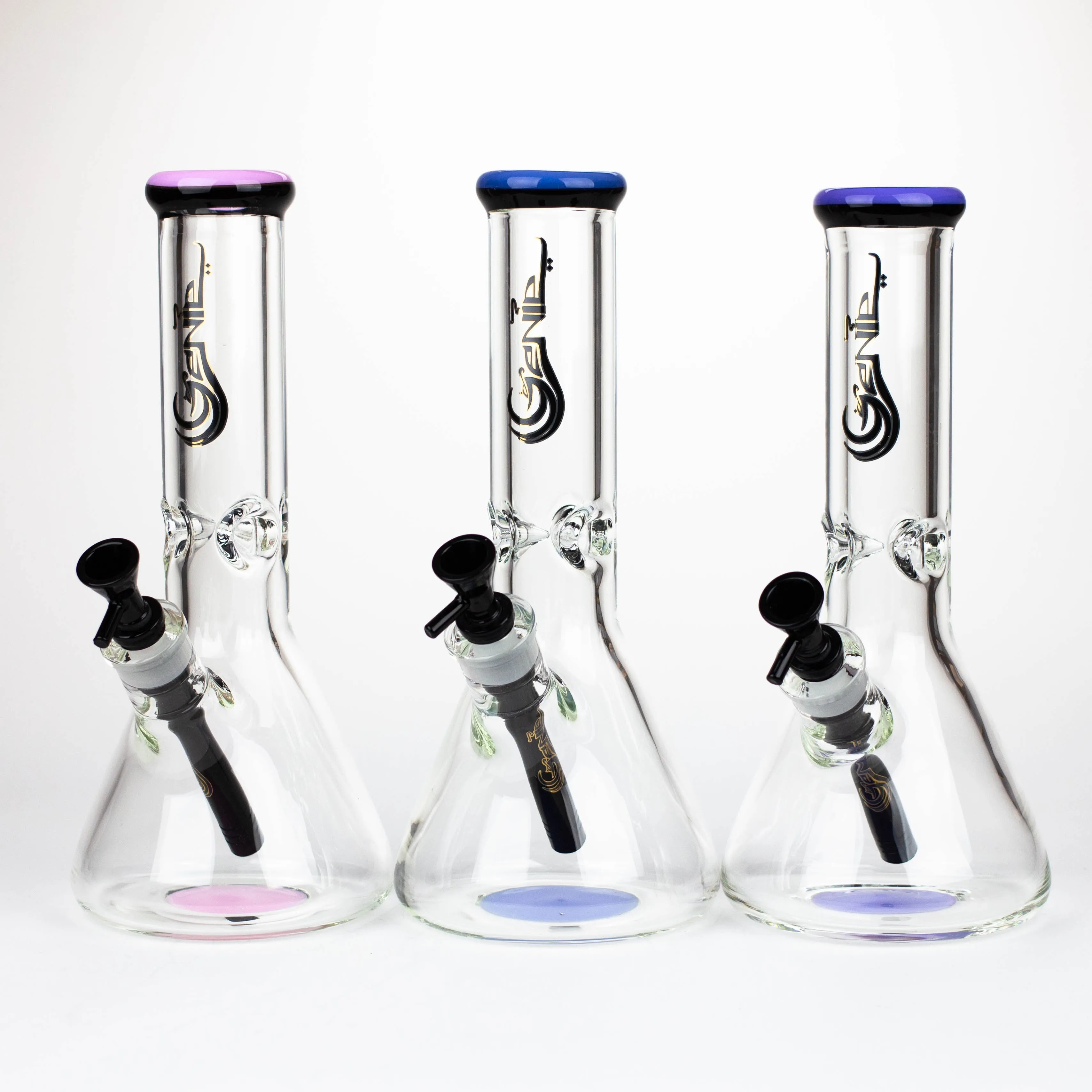 12" Classic beaker glass water bong