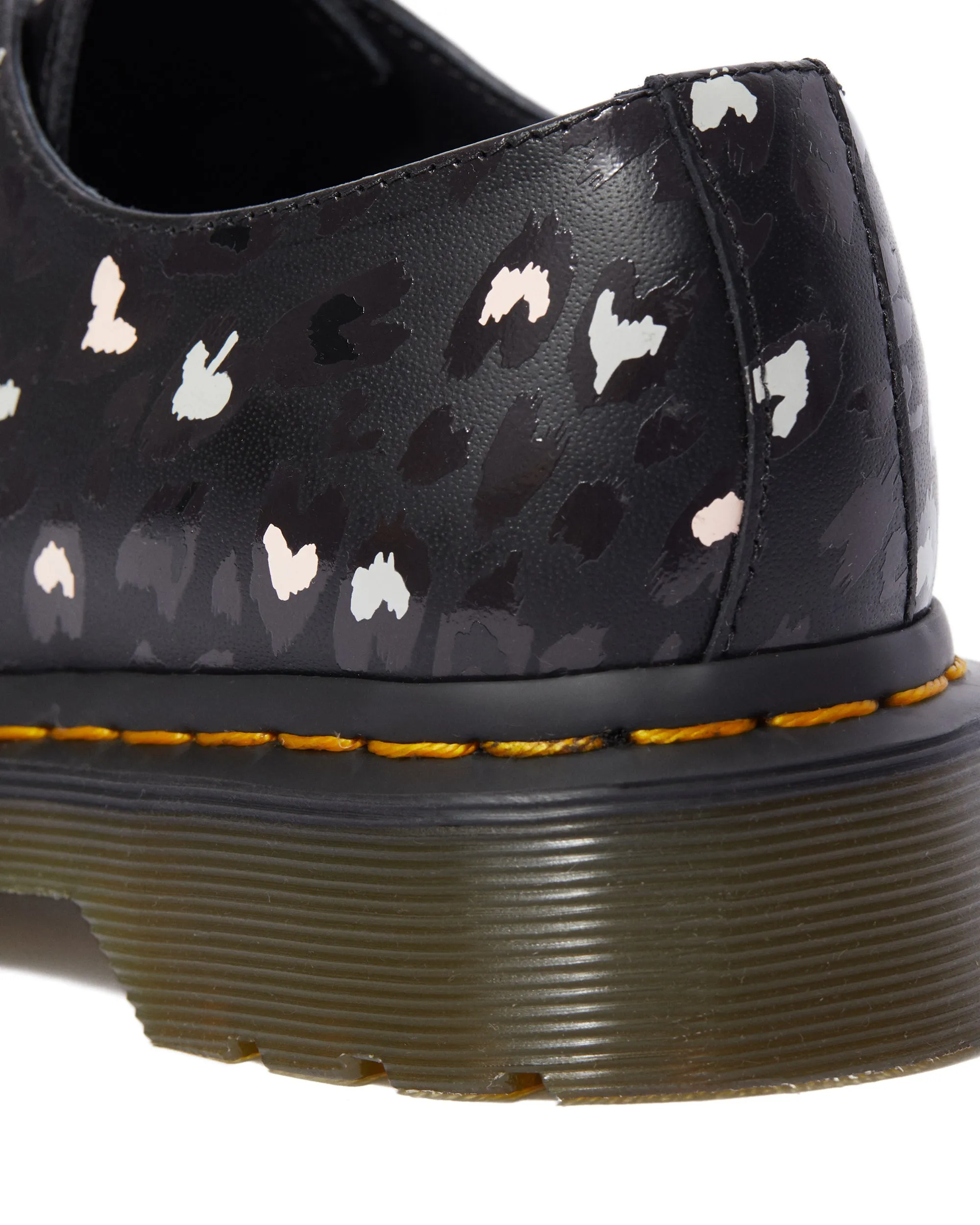 1461 BLACK MULTI CUSTOM CHAOS HEART BACKHARD OXFORD SHOE