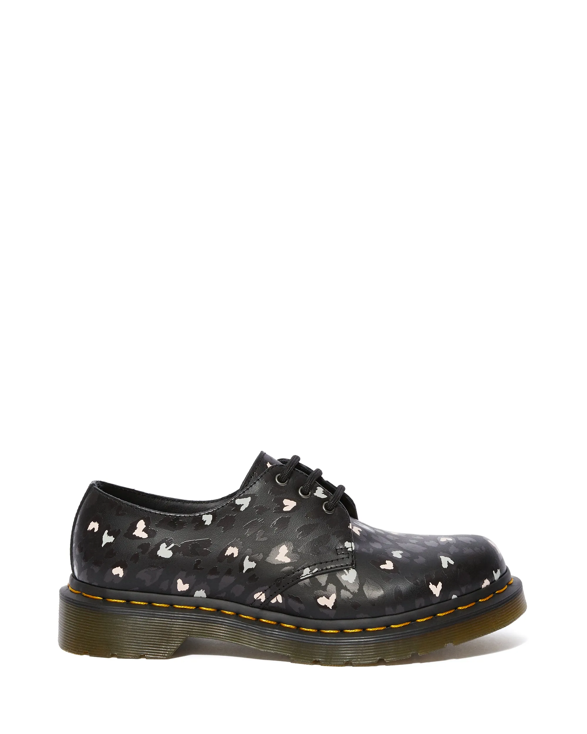 1461 BLACK MULTI CUSTOM CHAOS HEART BACKHARD OXFORD SHOE