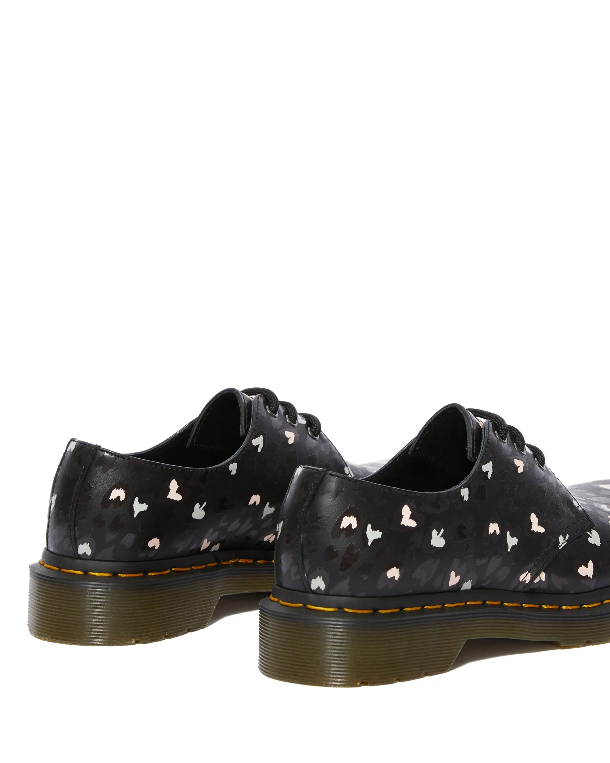 1461 BLACK MULTI CUSTOM CHAOS HEART BACKHARD OXFORD SHOE