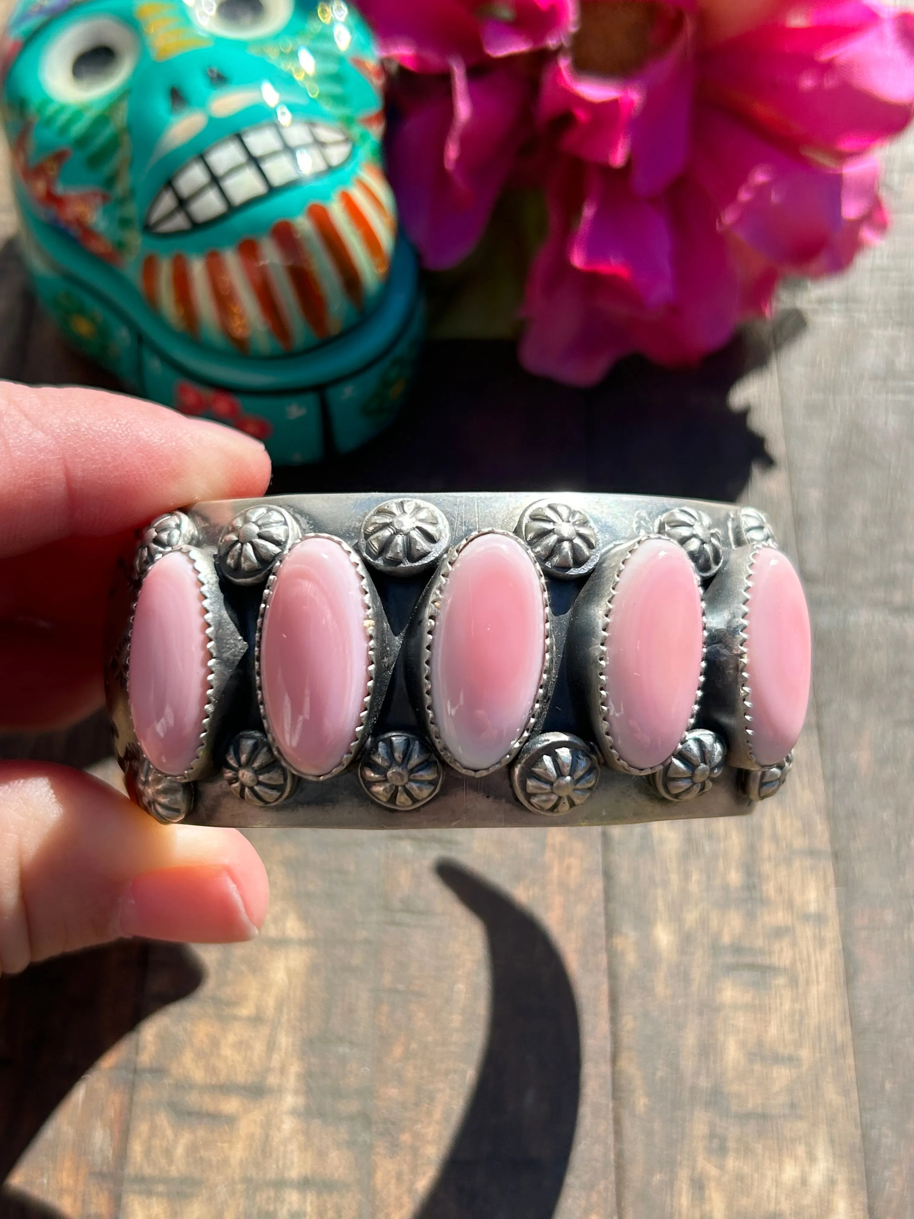 5 Stone Pink "Cotton Candy" Cuff