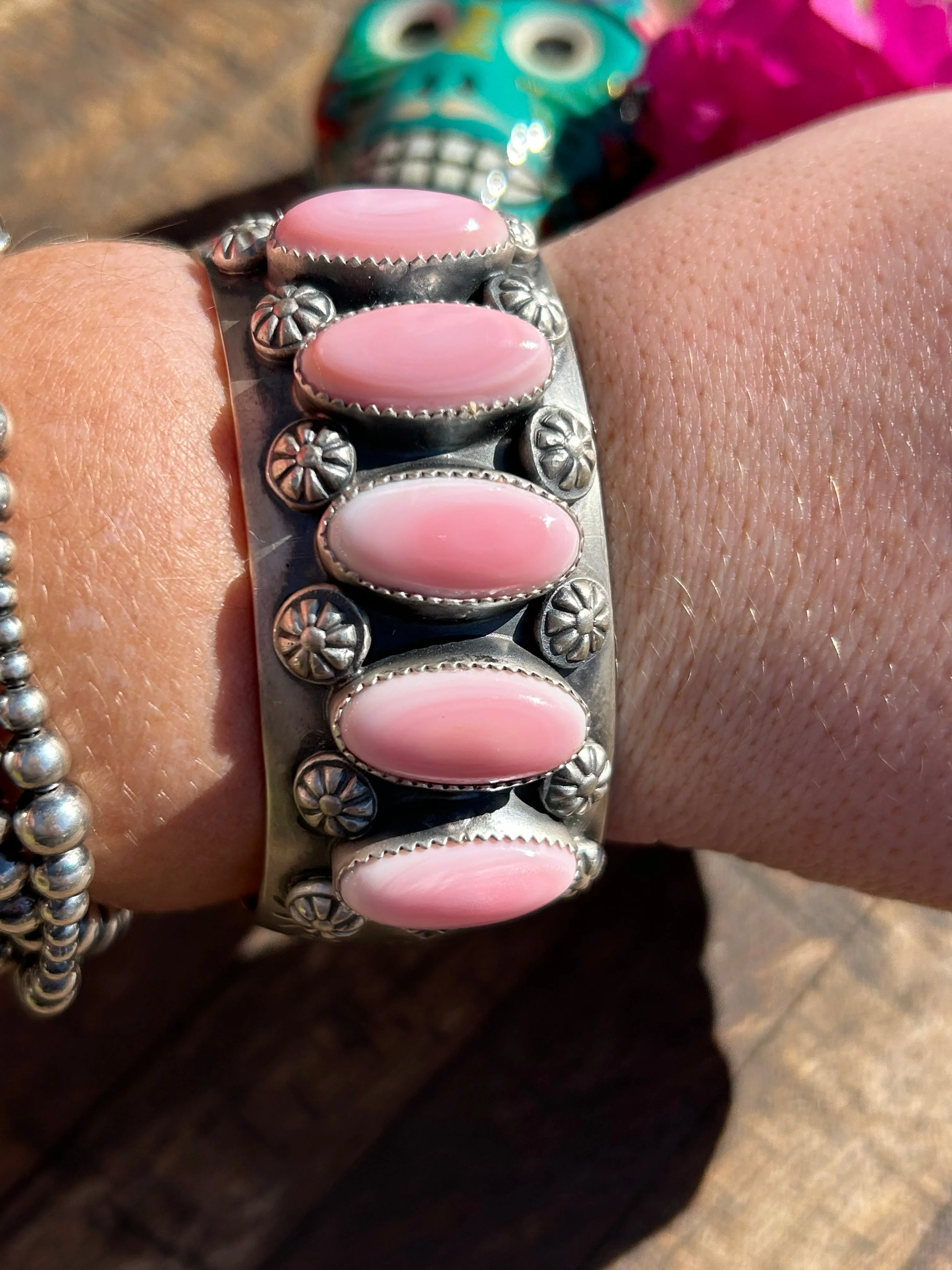 5 Stone Pink "Cotton Candy" Cuff