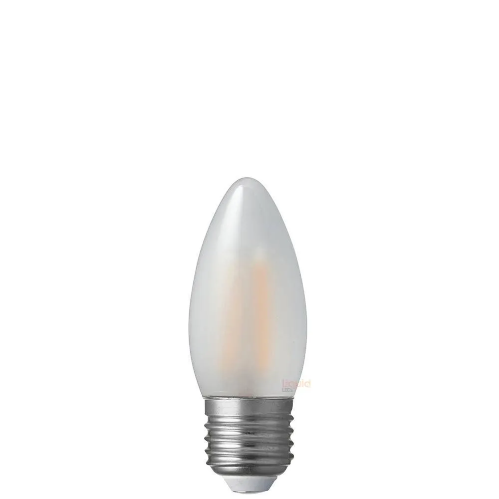 6W Candle LED Bulb E27 Frost in Warm White