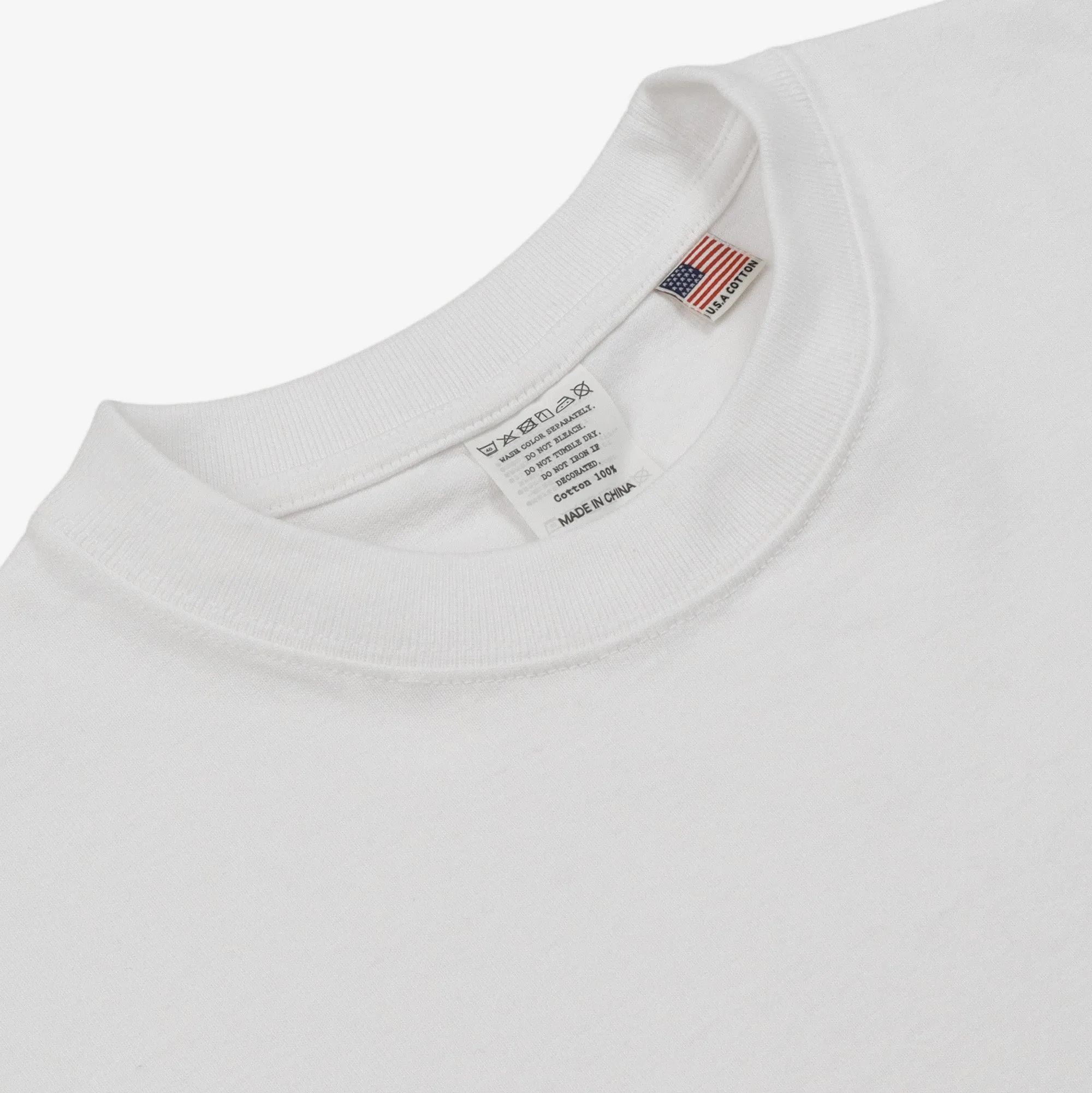 8oz USA Cotton T-Shirt - White