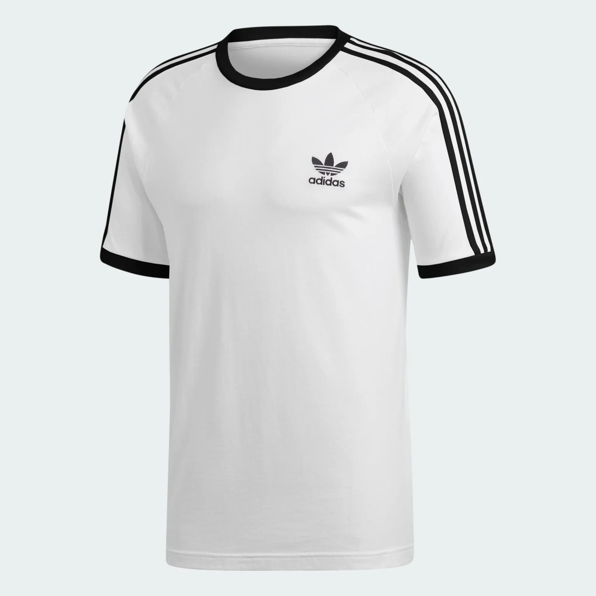 Adidas Originals Men's 3 Stripes Trefoil Tee - White