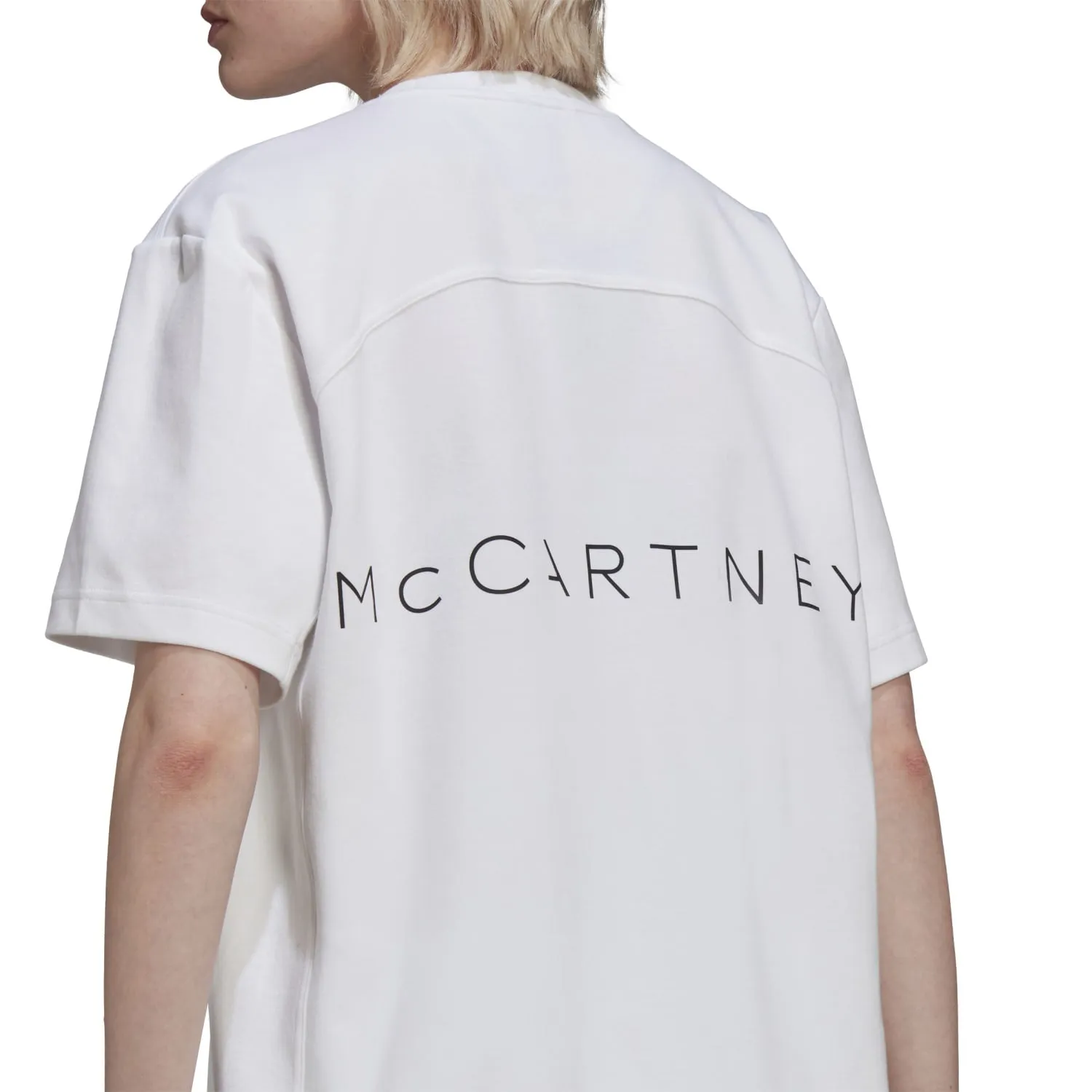 Adidas Women Stella McCartney Logo Tee White HB7401