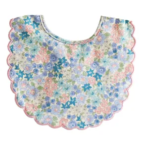 Alimrose Scallop Bib - Liberty Blue