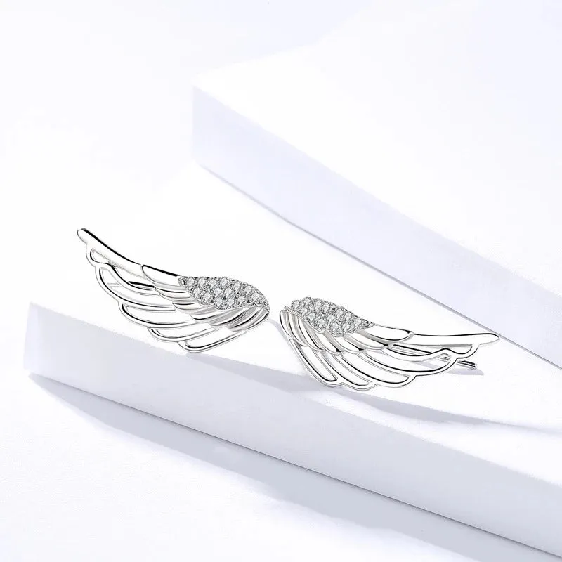 Angel Wing Fashion Stud Earrings