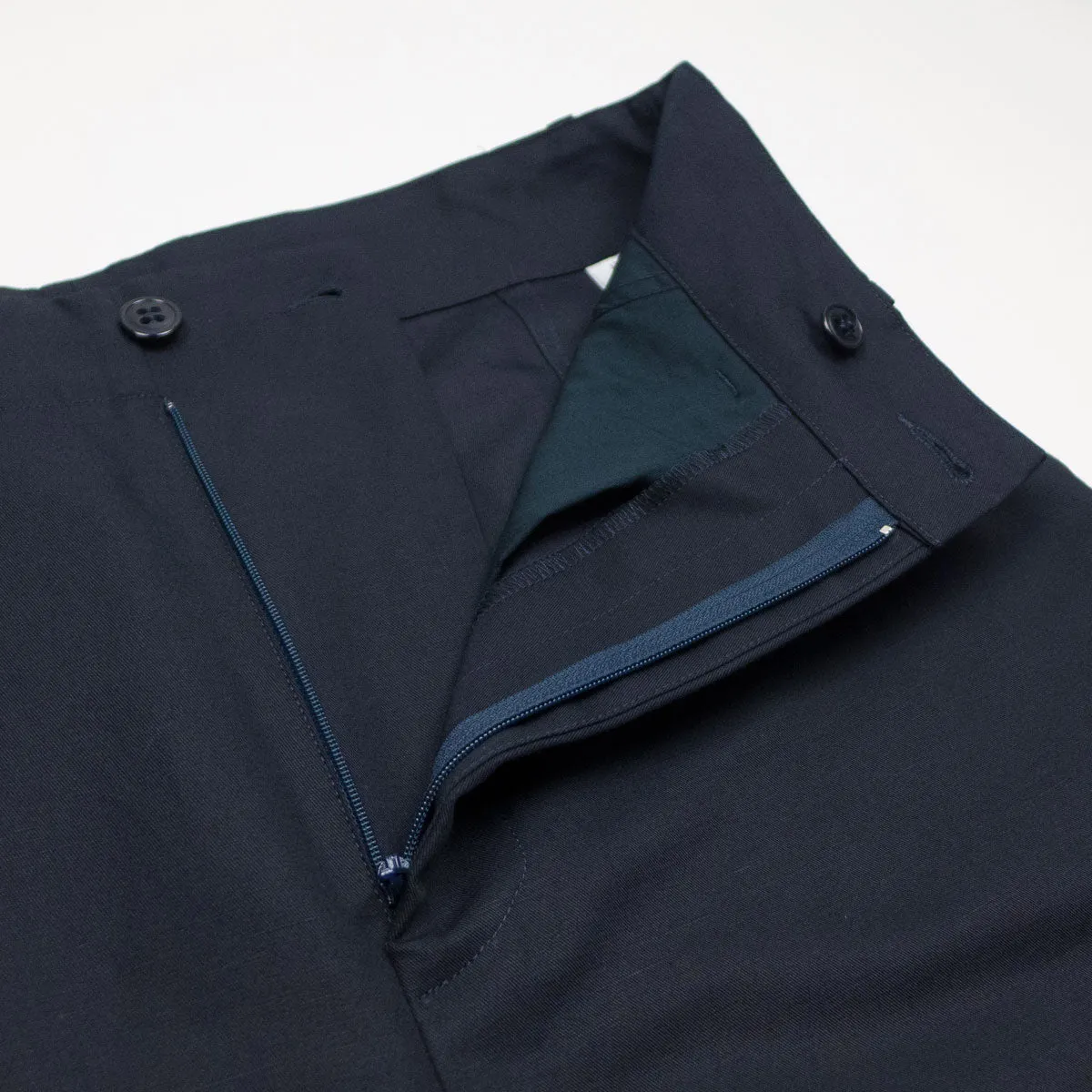 Arpenteur - Fox Cotton / Linen Gabardine Trousers - Midnight