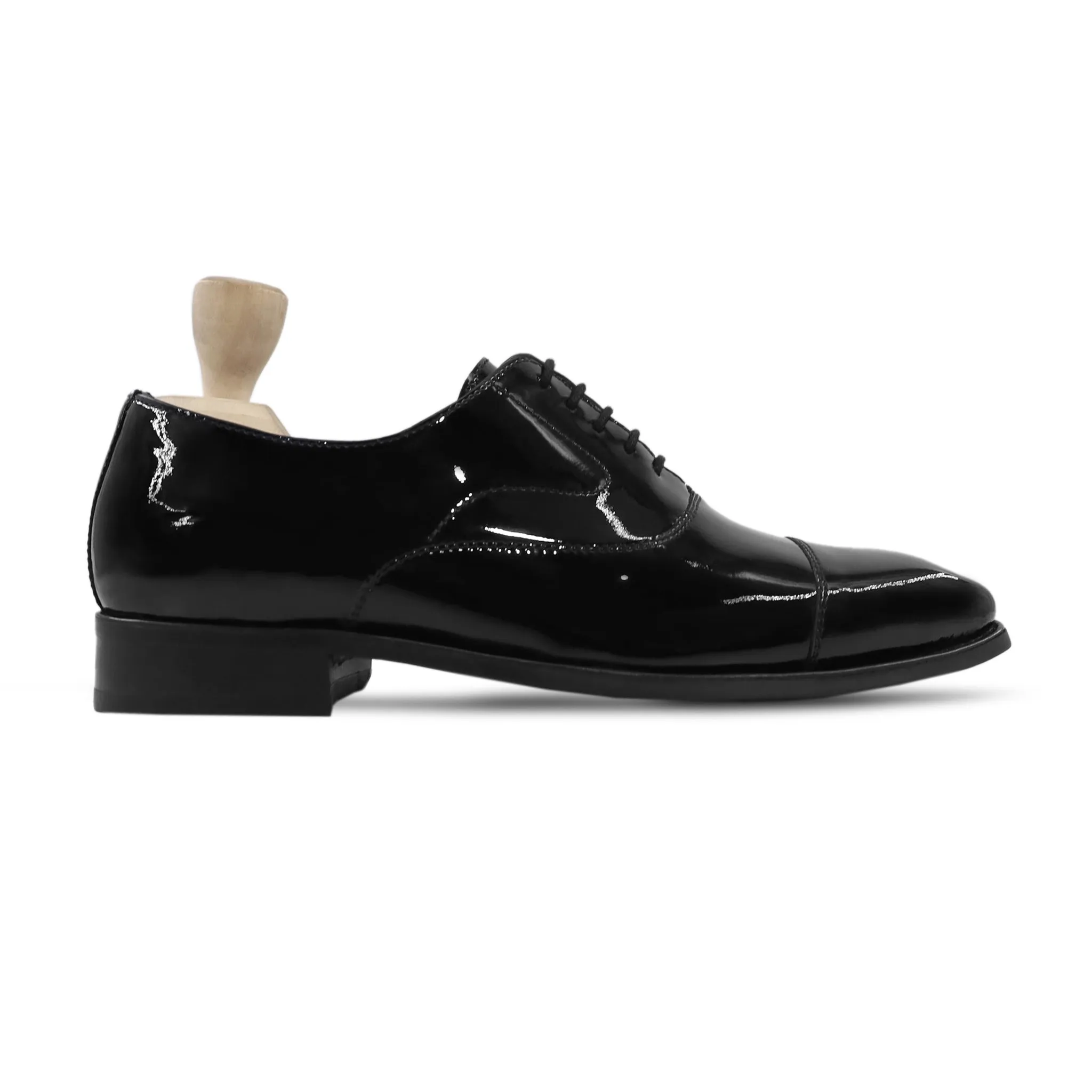 ARSHA - BLACK PATENT OXFORD