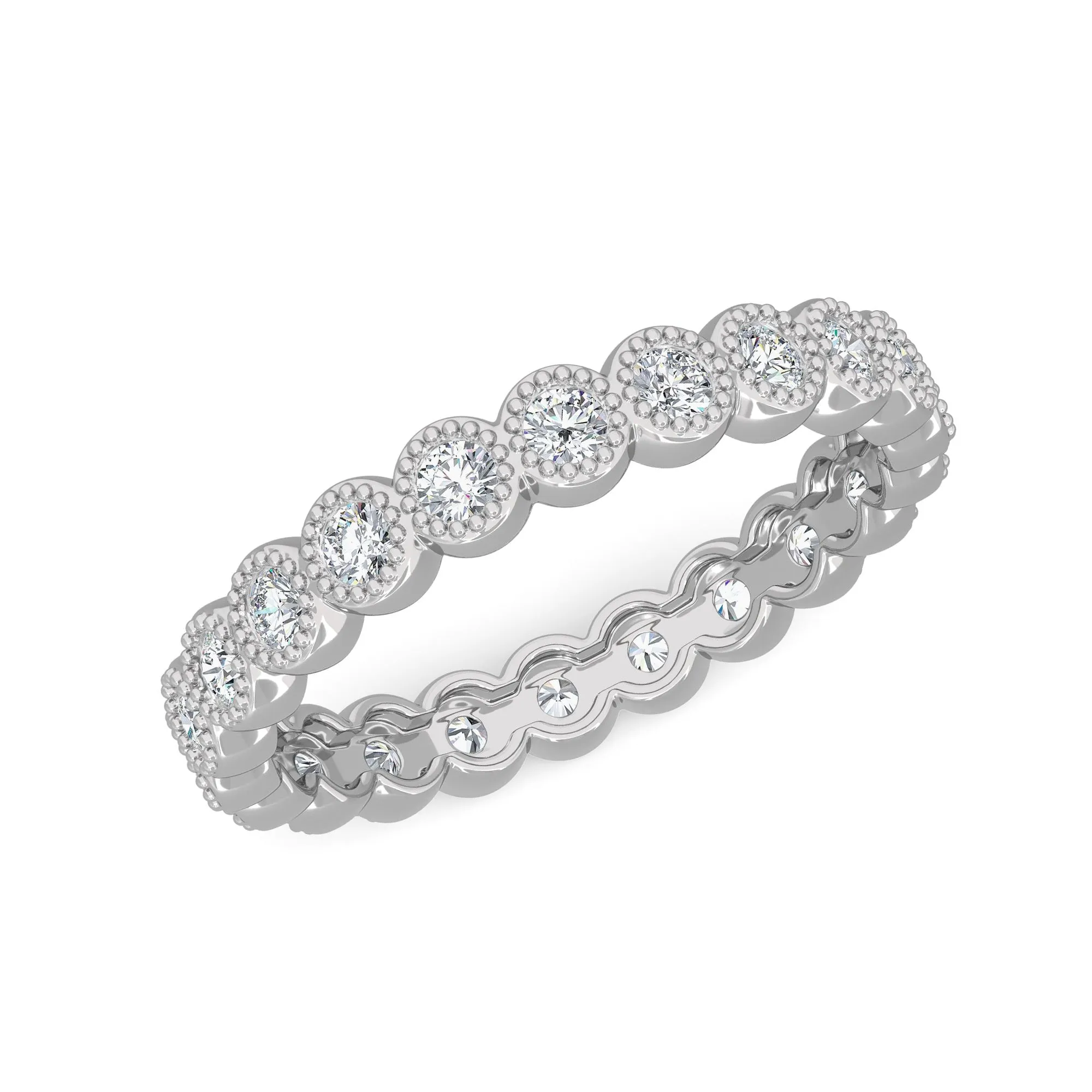 AUTRE - 14k White Gold 0.75ct Eternity Lab Grown Diamond Band