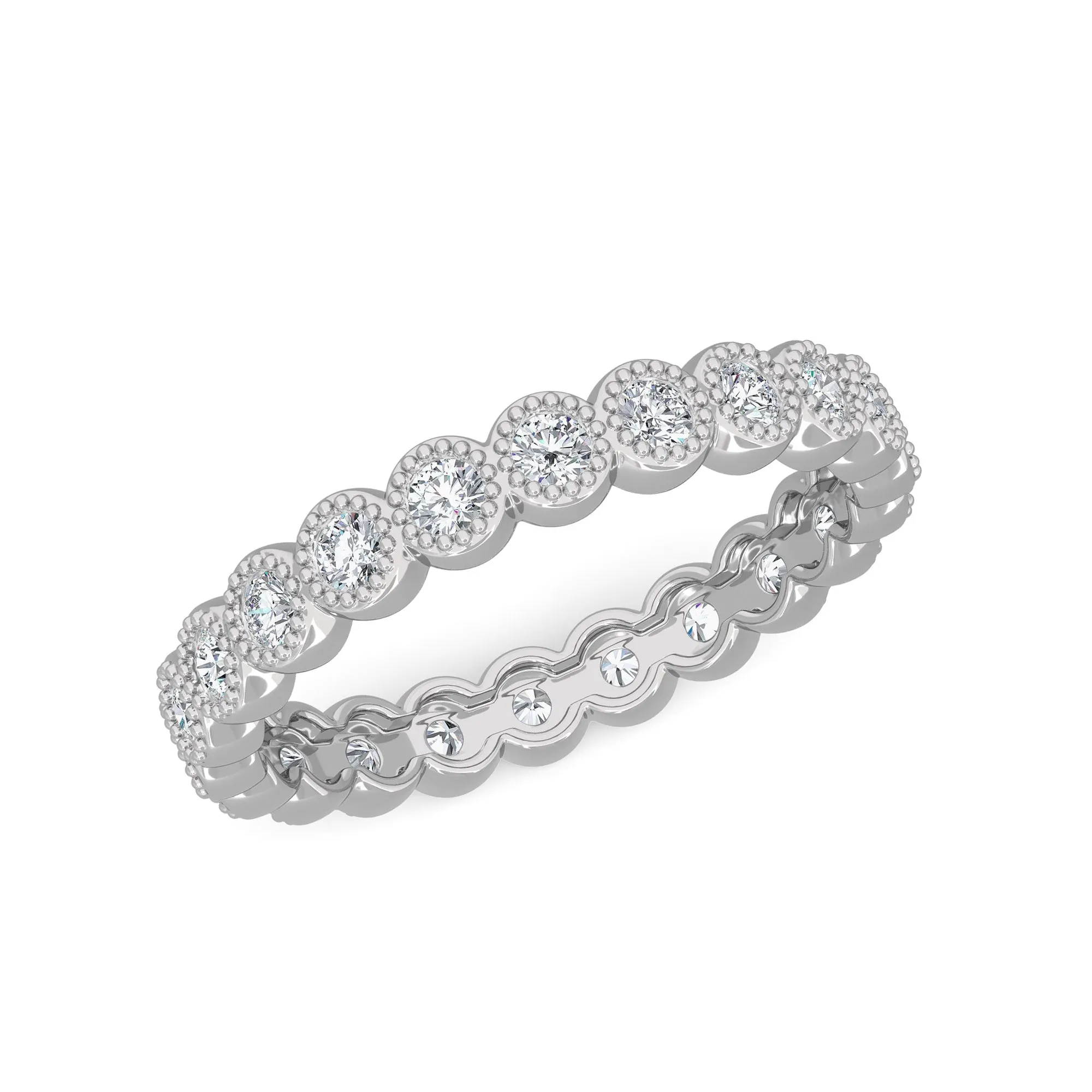 AUTRE - 14k White Gold 0.75ct Eternity Lab Grown Diamond Band