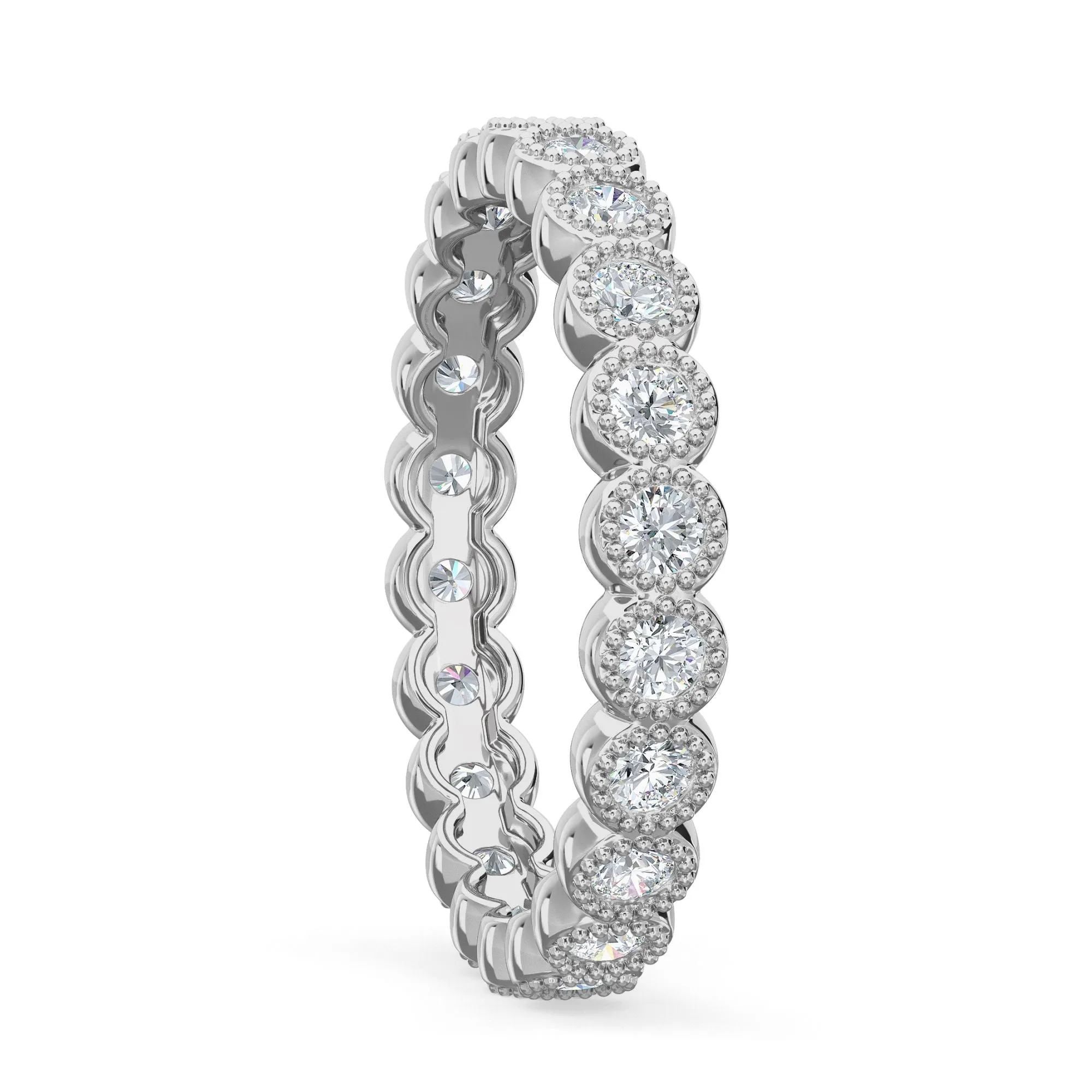 AUTRE - 14k White Gold 0.75ct Eternity Lab Grown Diamond Band