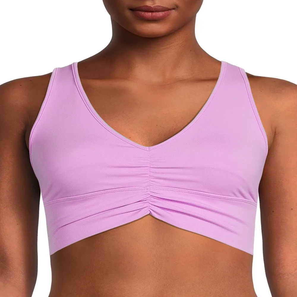 Avia Women' Ruched V-Neck Sports Bra