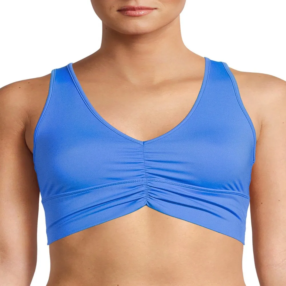 Avia Women' Ruched V-Neck Sports Bra