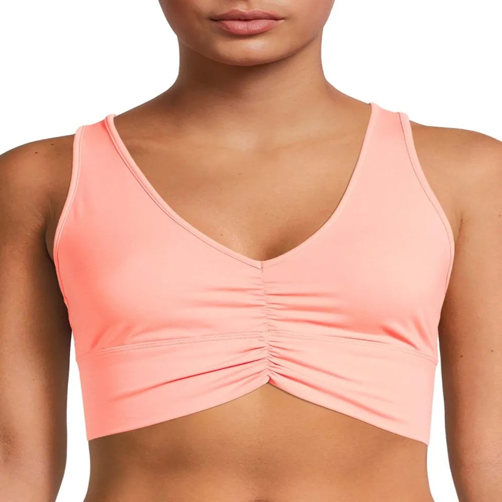 Avia Women' Ruched V-Neck Sports Bra