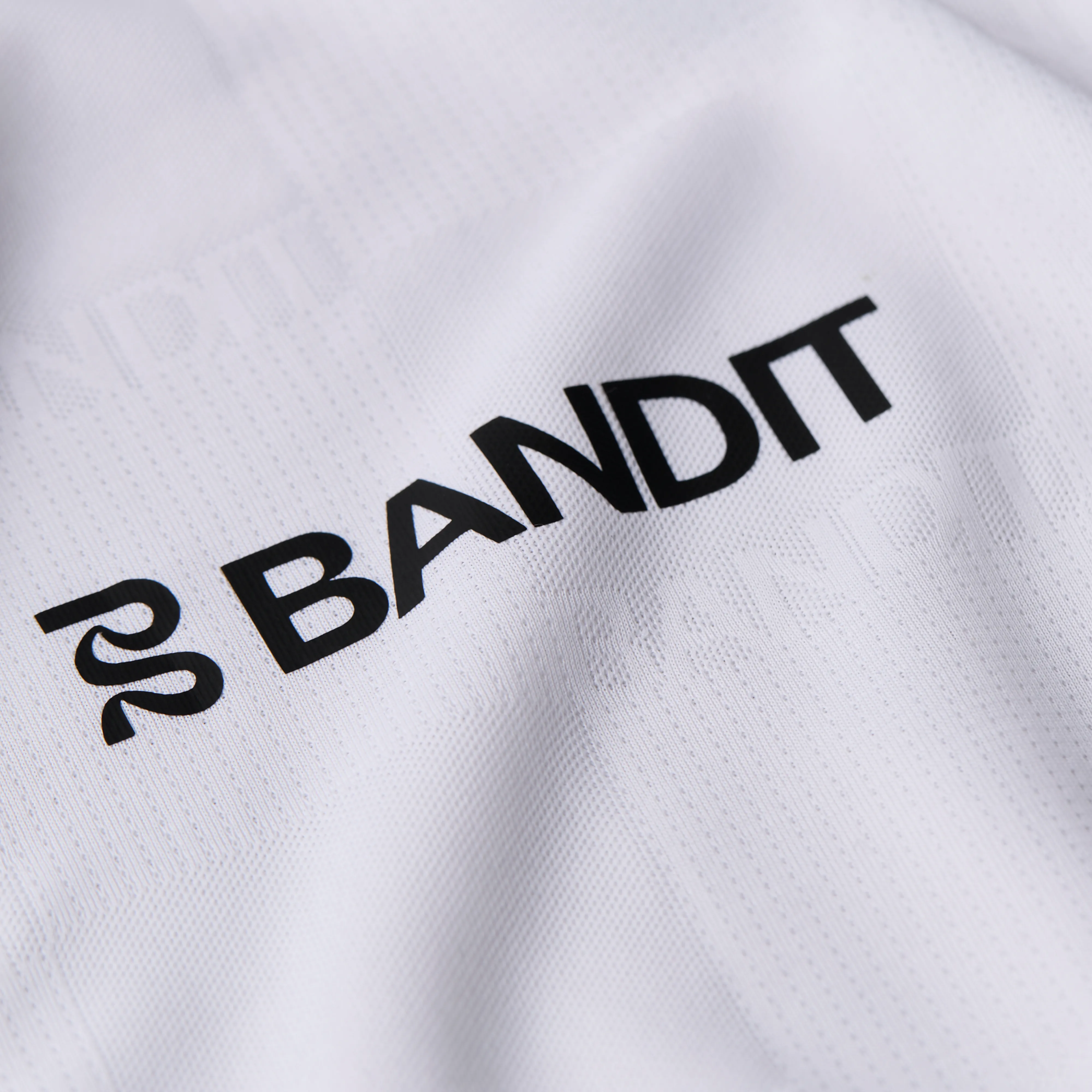 Bandit Cheque Jacquard Long Sleeve - Unisex, White