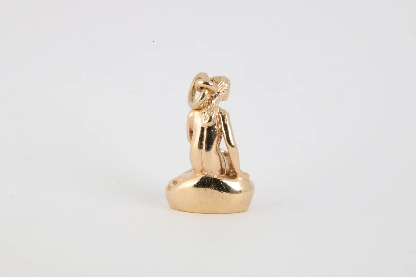 Bernhard Hertz 14k Yellow Gold Little Mermaid Pendant (5.05g.)