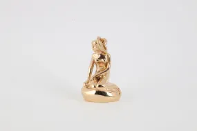 Bernhard Hertz 14k Yellow Gold Little Mermaid Pendant (5.05g.)