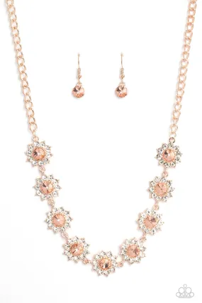 Blooming Brilliance - Rose Gold Necklace