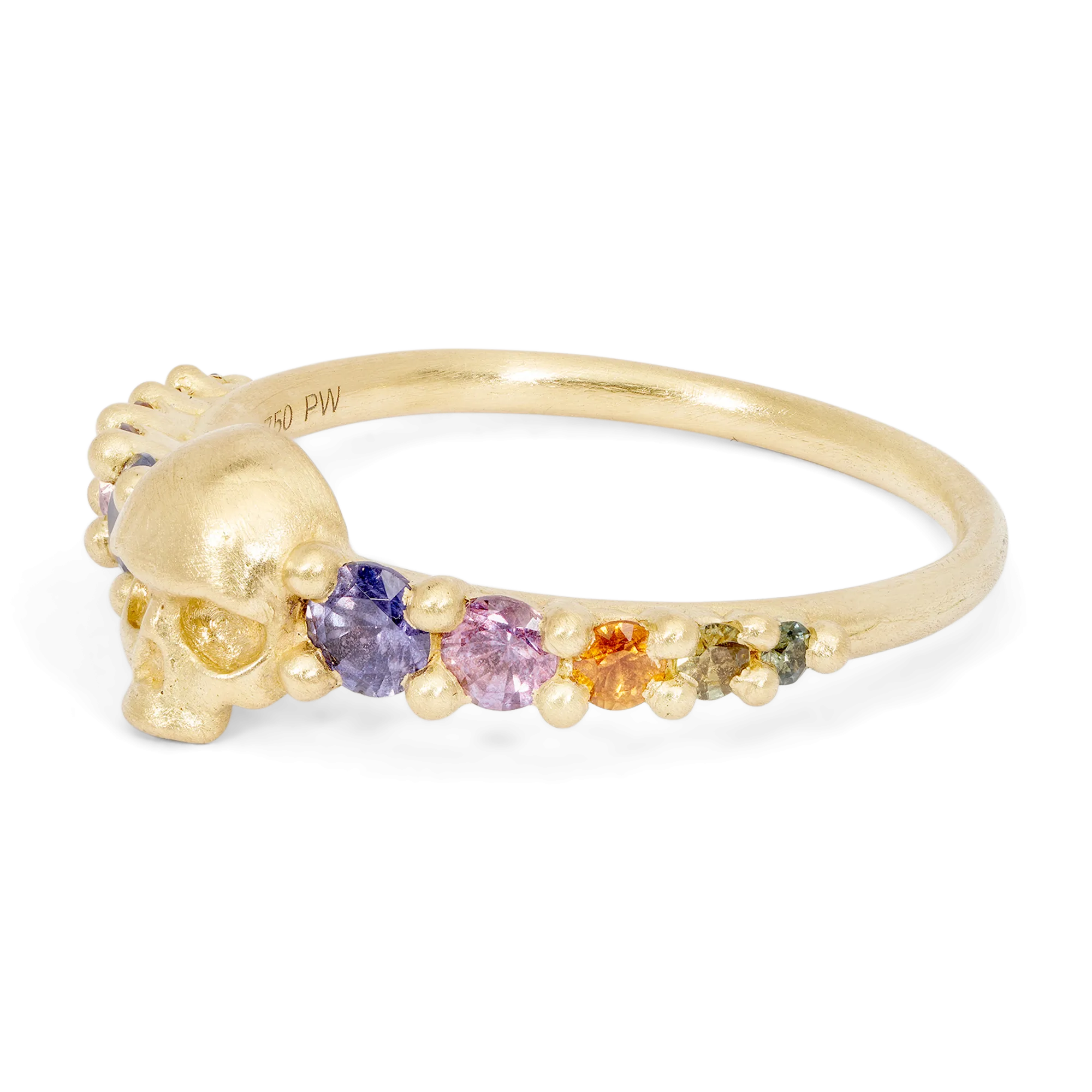 Blossom Crush Love Dusk Skull Ring - Made to Order