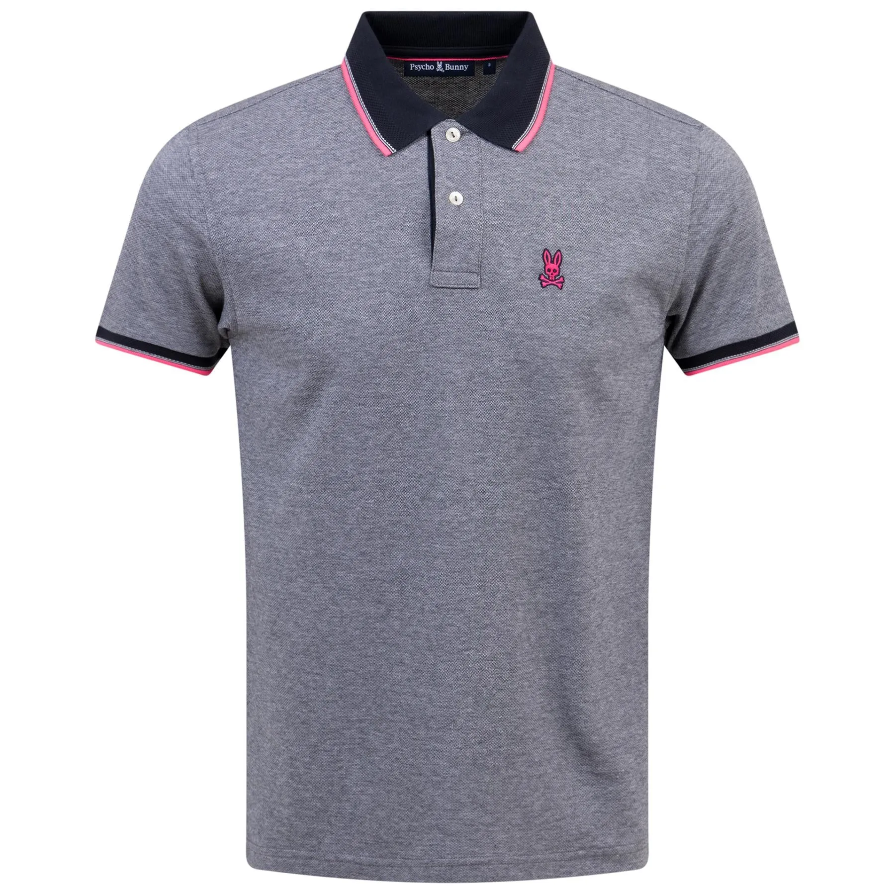 Bronxville Jacquard Polo Navy - SS24