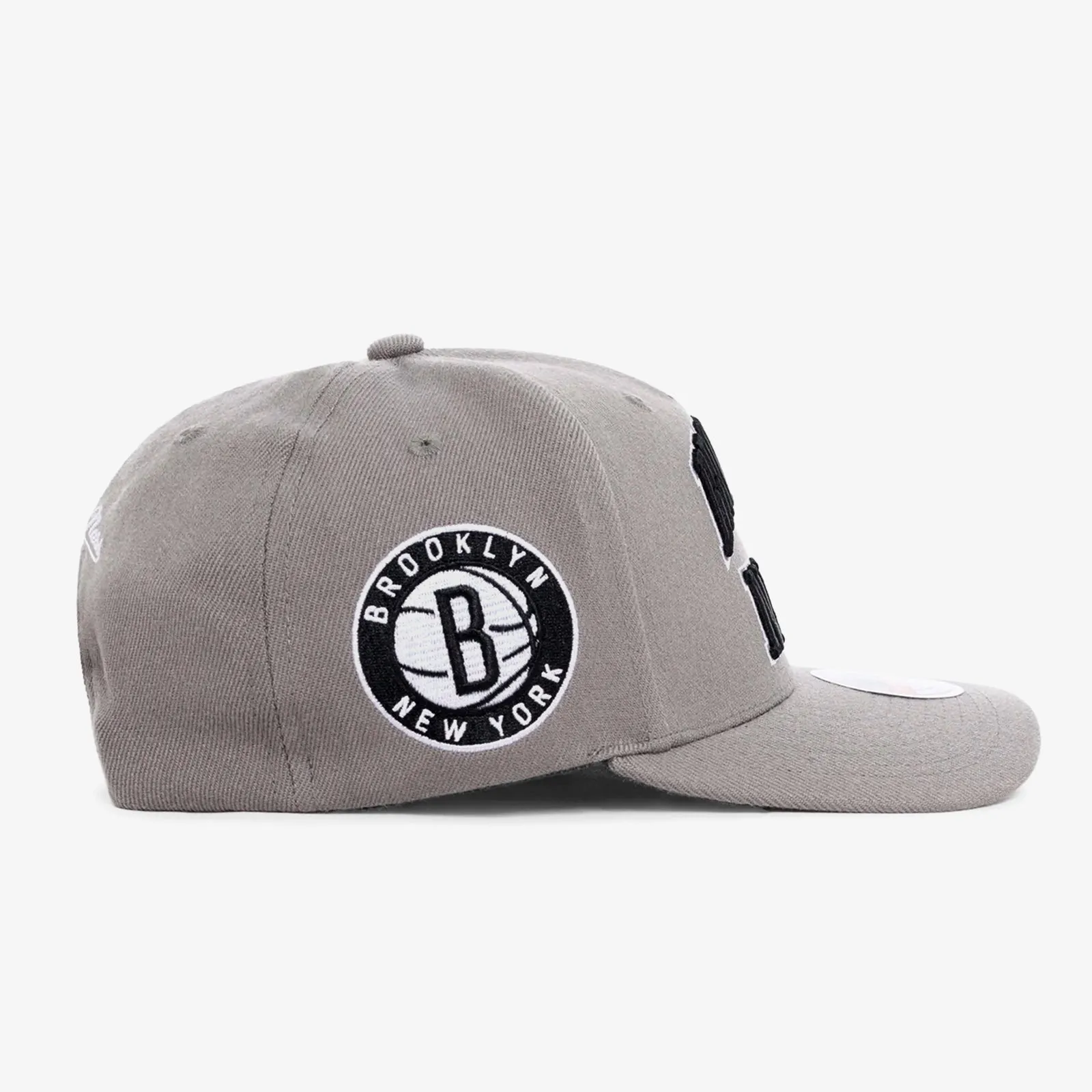 Brooklyn Nets Zone Classic Redline Snapback - Grey