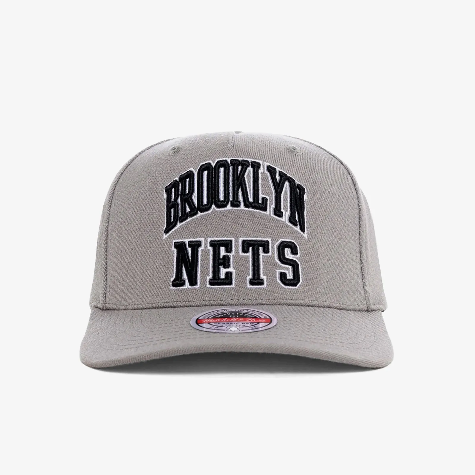 Brooklyn Nets Zone Classic Redline Snapback - Grey