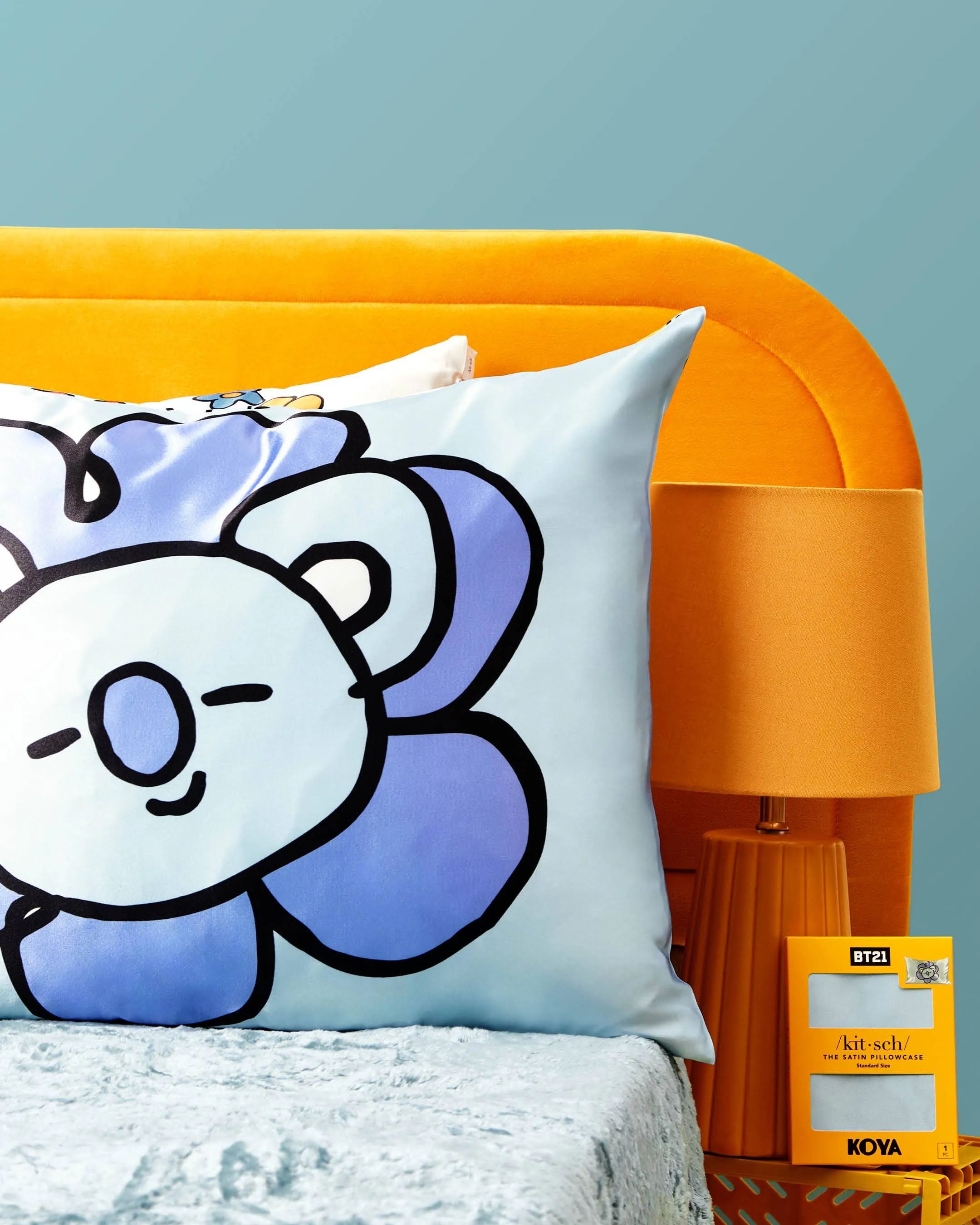 BT21 x Kitsch Satin Pillowcase Standard - Koya