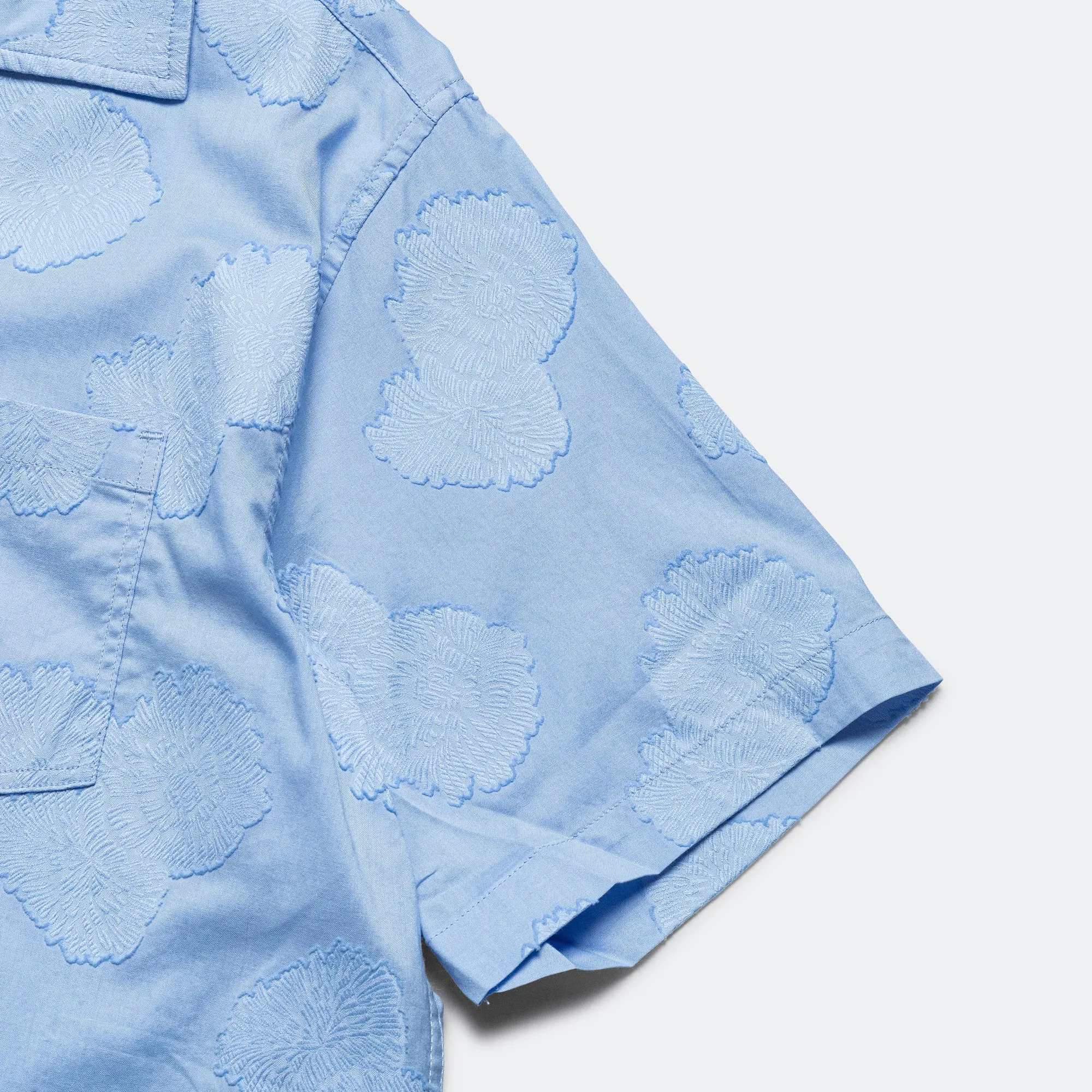 Camp Collar SS Shirt - Blue