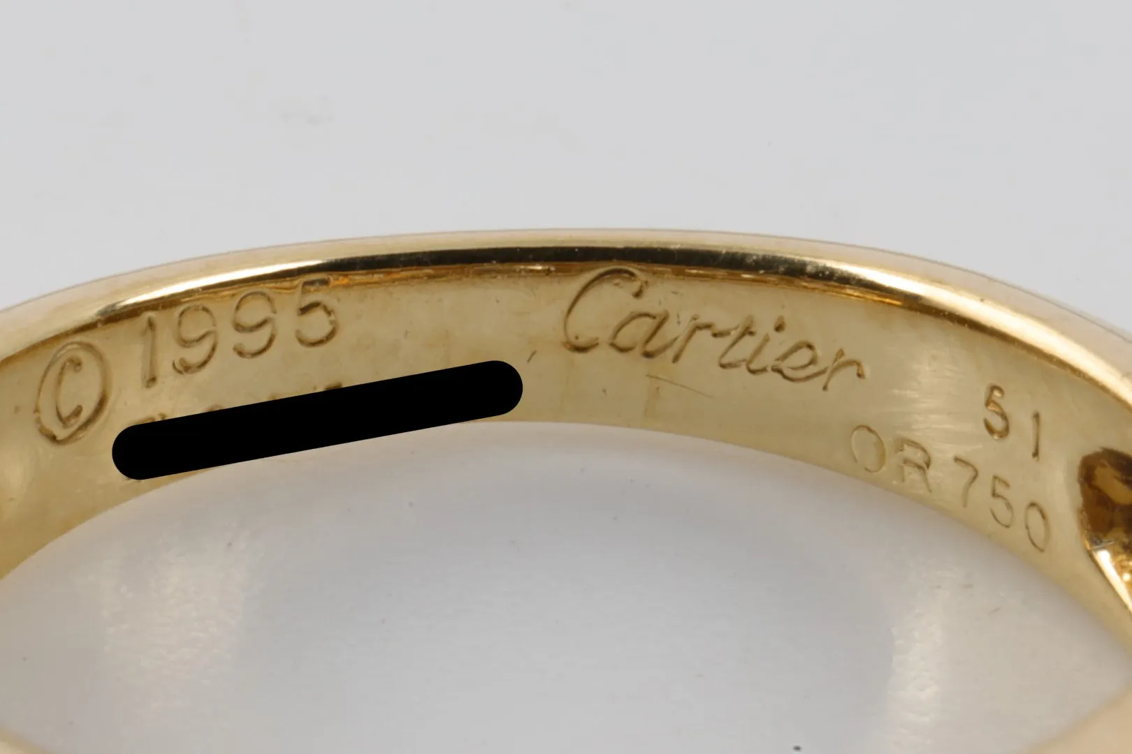 Cartier 18k Gold France Vintage 1.13tcw Diamond Ring Size 51 (4.46g.)