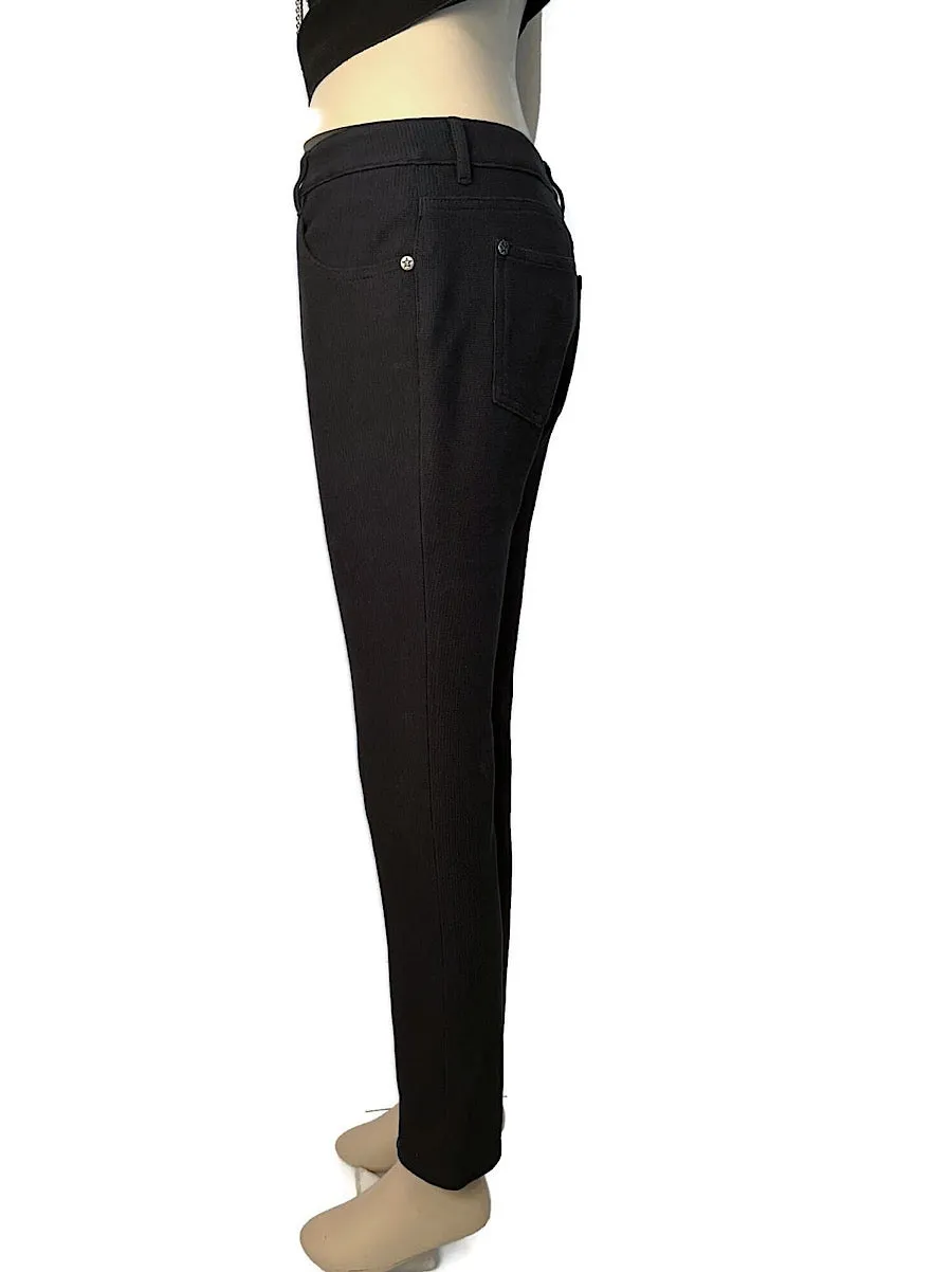 Chanel Black Cotton Low Rider Pant Jeans FR 38 US 4/6