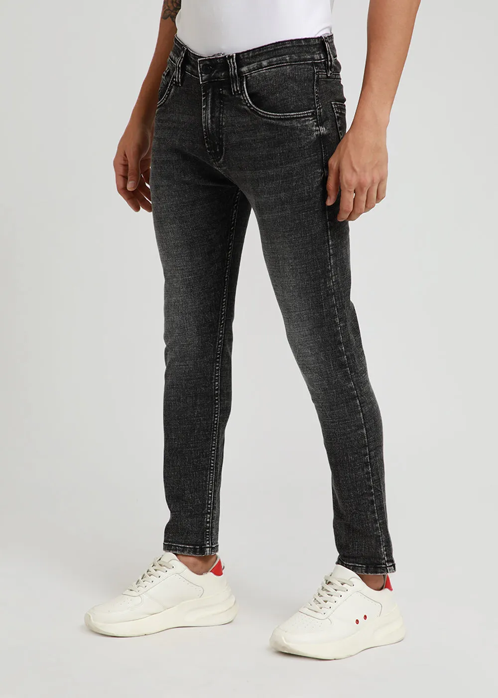 Charcoal Black Slim Fit Jeans