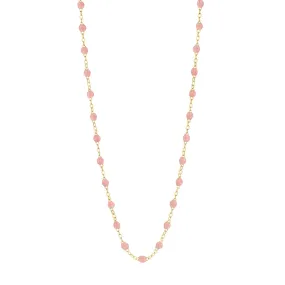 Classic Gigi Blush necklace, Yellow Gold, 16.5"