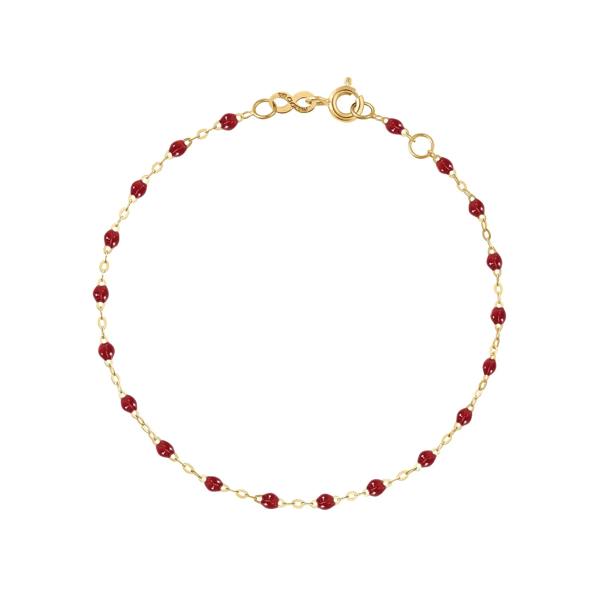 Classic Gigi Cherry bracelet, Yellow Gold, 5.9"