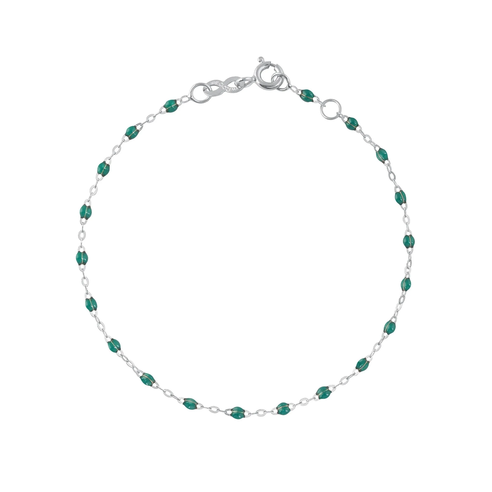 Classic Gigi Emerald bracelet, White Gold, 7.5"