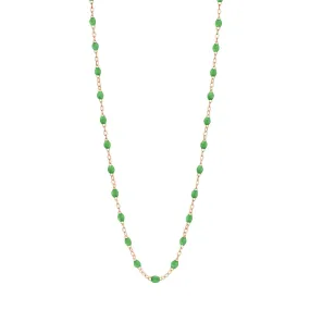 Classic Gigi Green necklace, Rose Gold, 17.7"