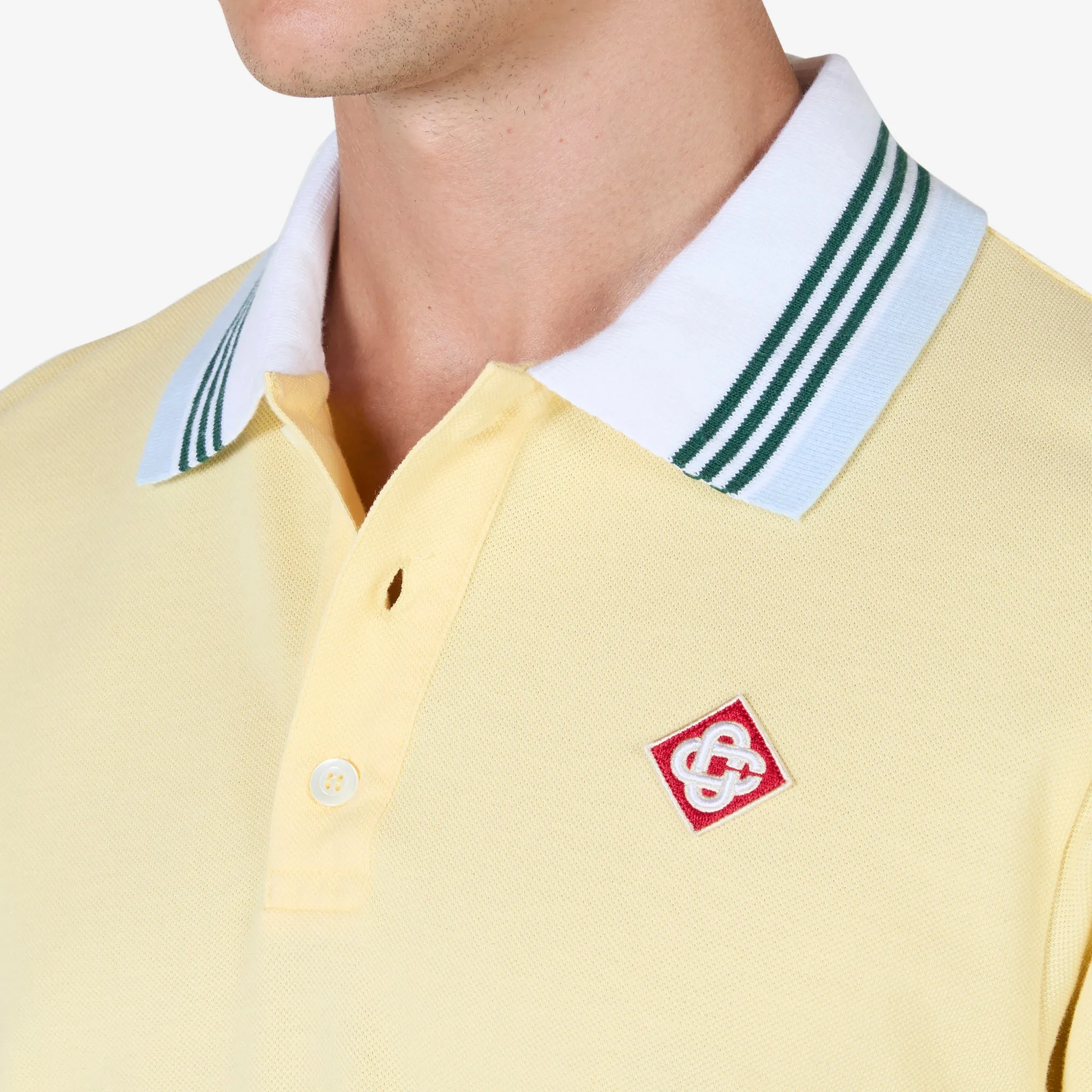 Classic Pique Polo Pale Yellow