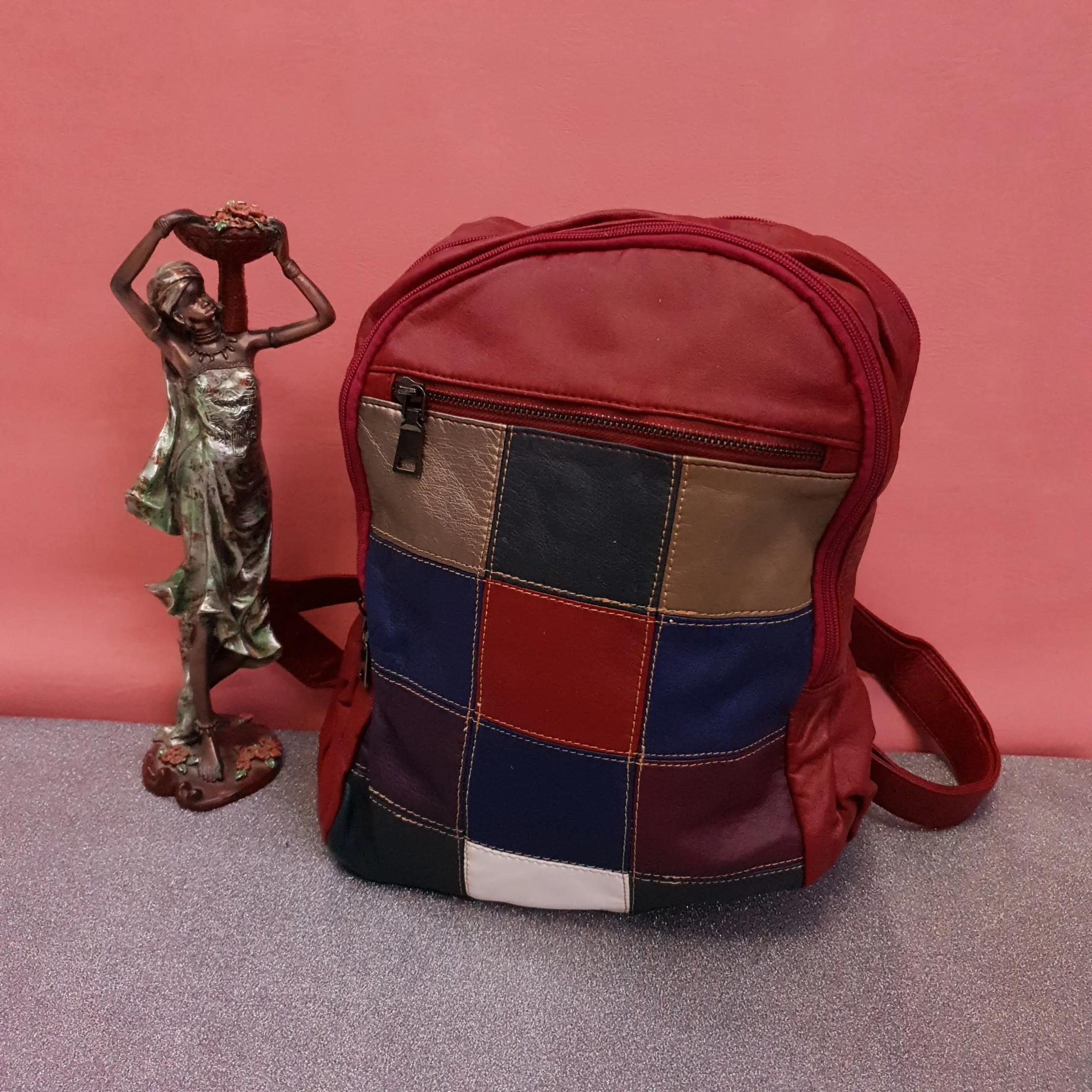 Colorful Leather Bagpacks  19006