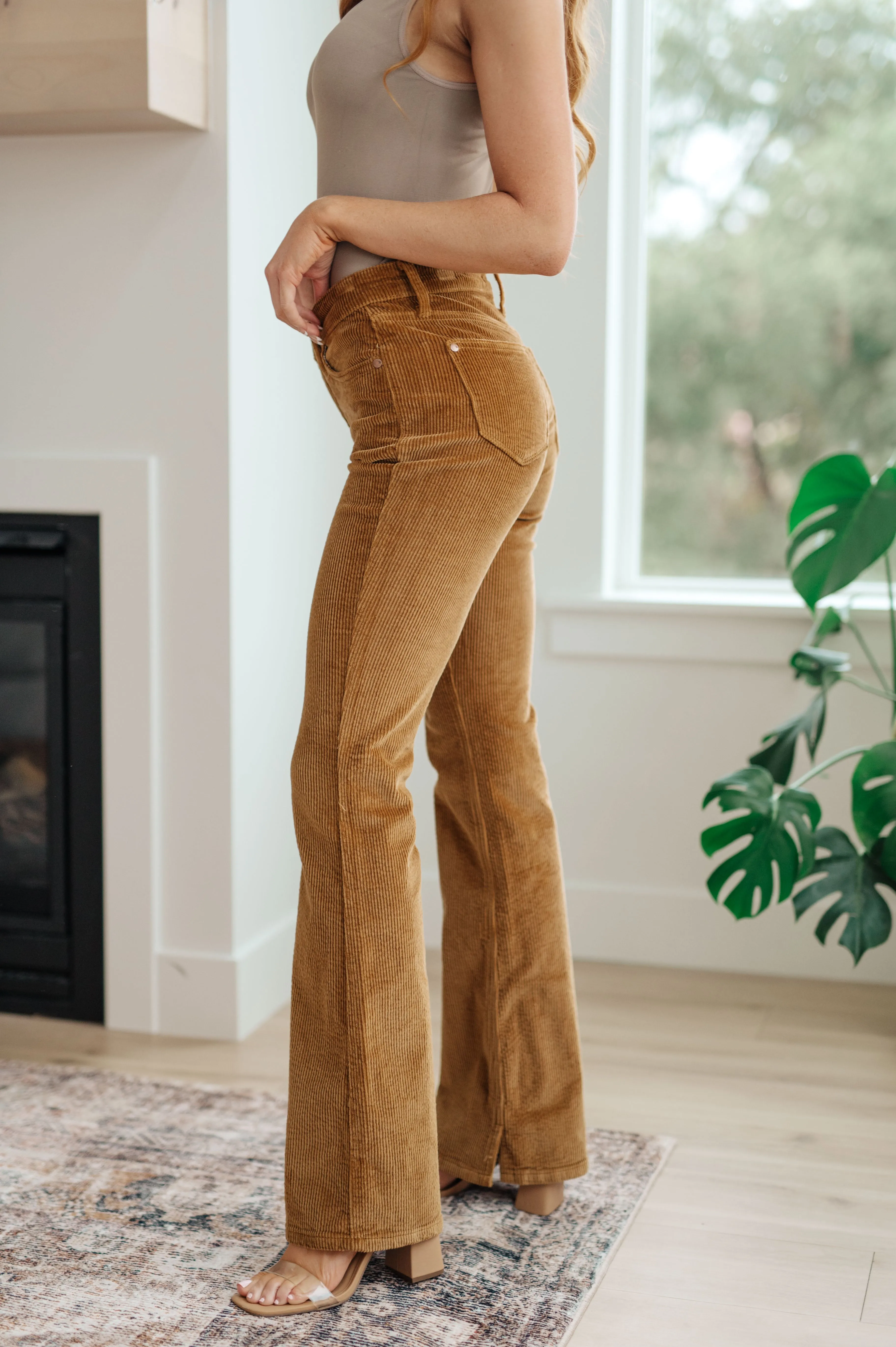 Cordelia Bootcut Corduroy Pants in Camel-- Use the code SPRINGJB for 20% off!