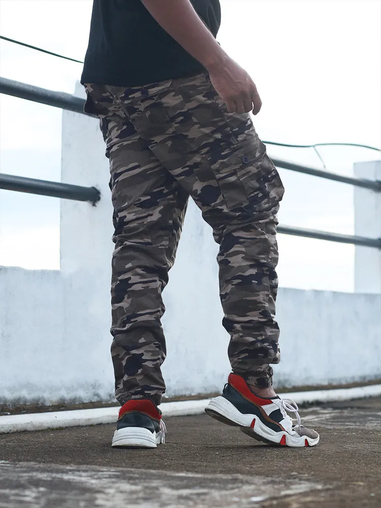 Cotton Army Printed Jogger For Men