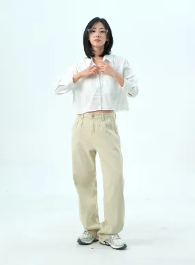 Cotton Wide Leg Pants OY317