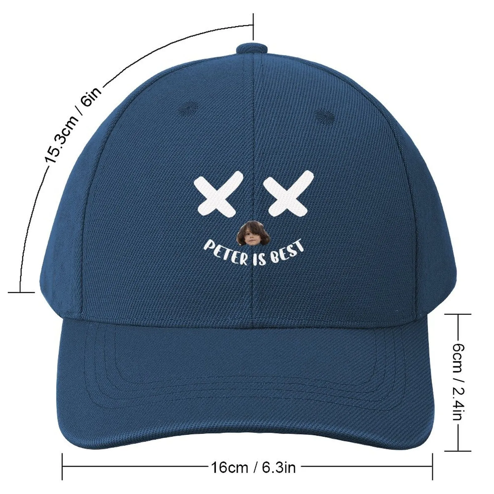 Custom Face&Name Kid Is Best Kid's Baseball Cap