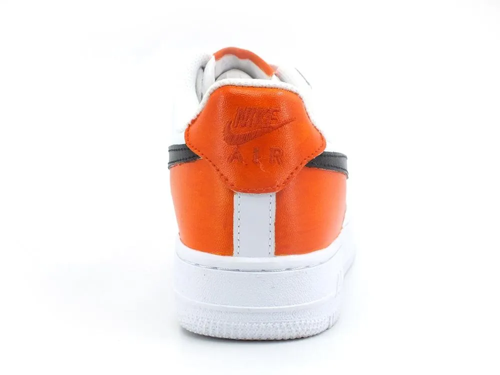 CUSTOM / Nike Air Force 1 Sneaker AF1 Orange Black CW2288-111