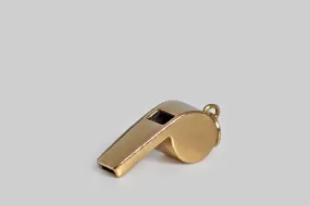 Dainty Vintage 1940s Whistle Charm in 14k Gold