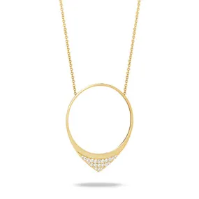 Diamond Open Frame Necklace